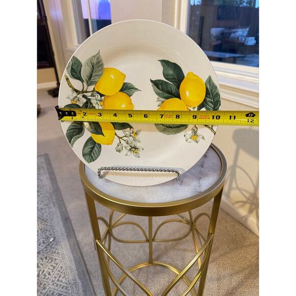 Royal Norfolk Lemon Plate (7)10.5” Ceramic Dinner Plate – Bright Yellow Lemons - Picture 2 of 6
